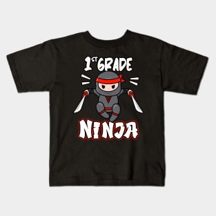 1st Grade Ninja School Child Enrollment Kids Gift Kids T-Shirt